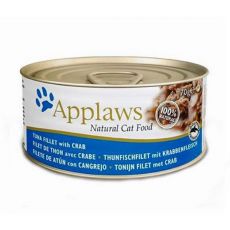 Applaws Cat - konzerva pro kočky s tuňákem a krabem, 70 g