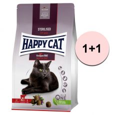 Happy Cat Sterilised Voralpen-Rind / hovězí 1,3 kg 1+1 ZDARMA