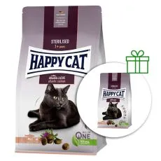 Happy Cat Sterilised Atlantik-Lachs / Losos 1,3 kg 1+1 ZDARMA