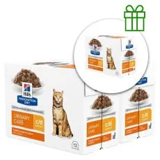Hill's Prescription Diet c/d P&eacute;če o močov&yacute; syst&eacute;m kapsička pro kočky 12 x 85 g, 2+1 ZDARMA