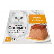Gourmet Revelations pro kočky kuře paštika v omáčce 2x57 g