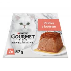 Gourmet Revelations pro kočky losos paštika v omáčce 2x57 g