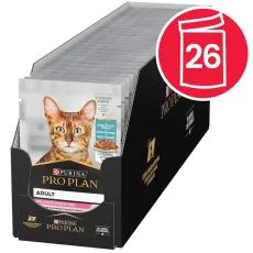 PRO PLAN Delicate Digestion kapsičky pro kočky mořsk&eacute; ryby ve &scaron;ť&aacute;vě 26 x 85 g