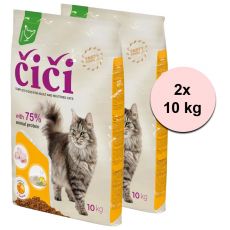 CHICI granule pro kočky - kuře 2 x 10 kg