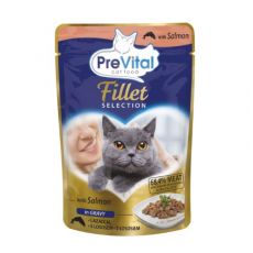 PreVital Fillet Selection Kapsička s lososem v omáčce 85 g