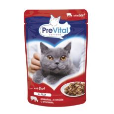 PreVital Cat Kapsička s hovězím v želé 100 g