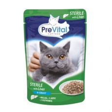 PreVital Cat Sterile Kapsička s játry v omáčce 100 g