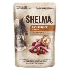 Shelma Cat Kapsička kachna-brusinka v omáčce 85 g