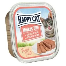 Happy Cat Minkas DUO Pat&eacute; drůbež a losos 100 g