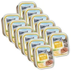 Happy Cat Minkas DUO Pat&eacute; hověz&iacute; a kr&aacute;lič&iacute; 12 x 100 g