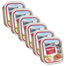 Happy Cat Minkas DUO Pat&eacute; drůbež&iacute; a hověz&iacute; 6 x 100 g