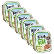 Happy Cat Minkas DUO Pat&eacute; drůbež&iacute; a jehněč&iacute; 6 x 100 g