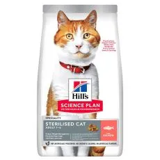 Hill's Science Plan granule pro kastrovan&eacute; dospěl&eacute; kočky s lososem 10 kg