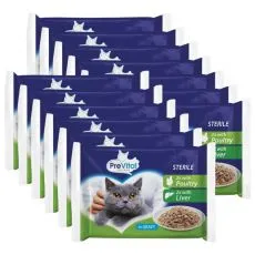 PreVital Cat Sterile Kapsička drůbež&iacute;/j&aacute;tra v om&aacute;čce 52 x 100 g