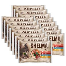 Shelma Cat Kapsička maso a ryby v omáčce 60 x 85 g