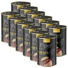 Konzerva Piper Pure kuře s hnědou rýží 12 x 400 g