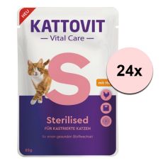 Kattovit Vital Care Sterilised kapsička kuřecí 24 x 85 g