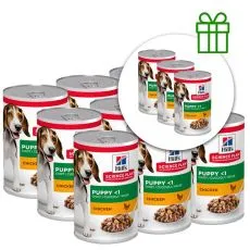 Hill's Science Plan Canine Puppy Chicken 370g, 9+3 ZDARMA