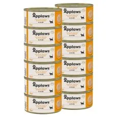 Applaws Konzerva pro kočky s kuřec&iacute;mi prsy a s&yacute;rem 12 x 156 g