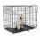Skládací klec pro psy, 2 dvířka, S - 61 x 43 x 49 cm
