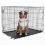 Skládací klec pro psy, 2 dvířka, XL - 106 x 69 x 77 cm