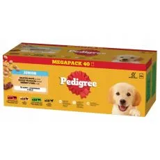 Pedigree Junior kapsička sm&iacute;&scaron;en&yacute; v&yacute;běr s r&yacute;ž&iacute; v žel&eacute; 40 x 100 g