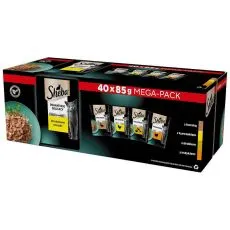 Sheba Delicacy Drůbež&iacute; v&yacute;běr kapsiček 40 x 85 g