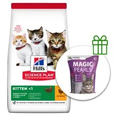 Hill's Science Plan Feline Kitten Chicken 7 kg + kočkolit ZDARMA