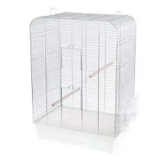 Klec pro vt&aacute;ky NINA chrom - 54 x 34 x 75 cm B&Iacute;L&Aacute;