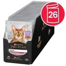 PRO PLAN Delicate Digestion kapsičky pro kočky krůta ve &scaron;ť&aacute;vě 26 x 85 g