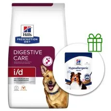 Hill's Prescription Diet i/d P&eacute;če o zaž&iacute;v&aacute;n&iacute; granule pro psy 4 kg + pamlsky ZDARMA