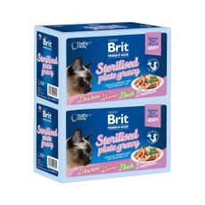Premium Cat Delicate Fillets in Gravy Family Plate Sterilised 24 x 85 g
