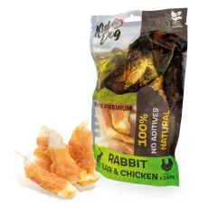 Kid Dog Super Premium 100% Kuřec&iacute; prsa na kr&aacute;lič&iacute;m uchu 150 g