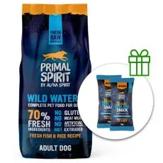 Primal Spirit Dog 70% Wild Waters mořsk&eacute; ryby 12 kg + 2 x pamlsky ZDARMA