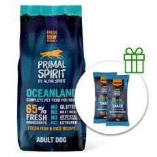 Primal Spirit Dog 65% Oceanland Dog oce&aacute;nsk&eacute; ryby 12 kg + 2 x pamlsky ZDARMA