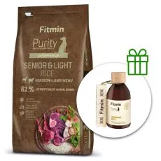 Fitmin Purity Senior & Light Rice Venison & Lamb 12 kg + Fitmin Purity Lososov&yacute; olej ZDARMA