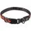 Dog Fantasy USB LED nylonov&yacute; sv&iacute;t&iacute;c&iacute; obojek S-M oranžov&yacute; 35-50 cm