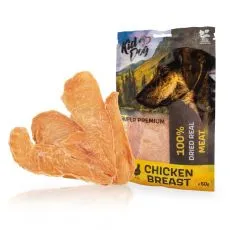 Kid Dog Super Premium 100% Kuřec&iacute; prsa, tenk&eacute; pl&aacute;tky 50 g