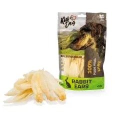 Kid Dog Super Premium 100% Př&iacute;rodn&iacute; kr&aacute;lič&iacute; u&scaron;i 50 g