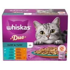 Whiskas Duo Surf & Turf v žel&eacute; 12 x 85 g