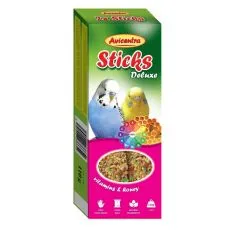 Avicentra Deluxe tyčinky pro andulky - vitam&iacute;ny a med, 2 ks