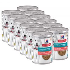 Hill\'s Science Plan Hypoallergenic konzerva pro dospělé psy s lososem 12 x 363 g