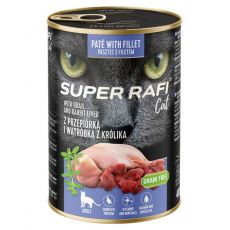 Super Rafi Cat Adult P&F Quail and Rabbit liver 400 g