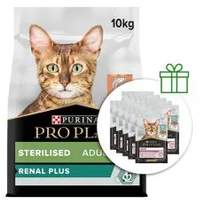 PRO PLAN CAT STERILISED RENAL PLUS losos 10 kg + 10 kapsiček ZDARMA