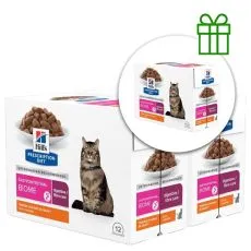 Hill's Prescription Diet GI Biome P&eacute;če o tr&aacute;ven&iacute; kapsička pro kočky 12 x 85 g, 2+1 ZDARMA