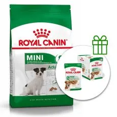 ROYAL CANIN MINI ADULT +8, 8 kg + 12 kapsiček ZDARMA