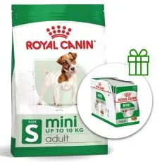 ROYAL CANIN Mini Adult granule pro dospěl&eacute; psy mal&yacute;ch plemen 8 kg + 12 kapsiček ZDARMA