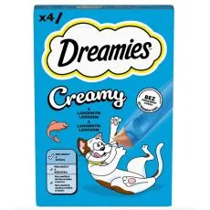 Dreamies Creamy s lososem 4 x 10 g
