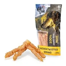 Kid Dog Super Premium 100% Kuřec&iacute; prsa ve spir&aacute;le bez aditiv 100 g