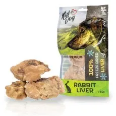 Kid Dog Super Premium 100% kr&aacute;lič&iacute; j&aacute;tra su&scaron;en&aacute; mrazem 50 g